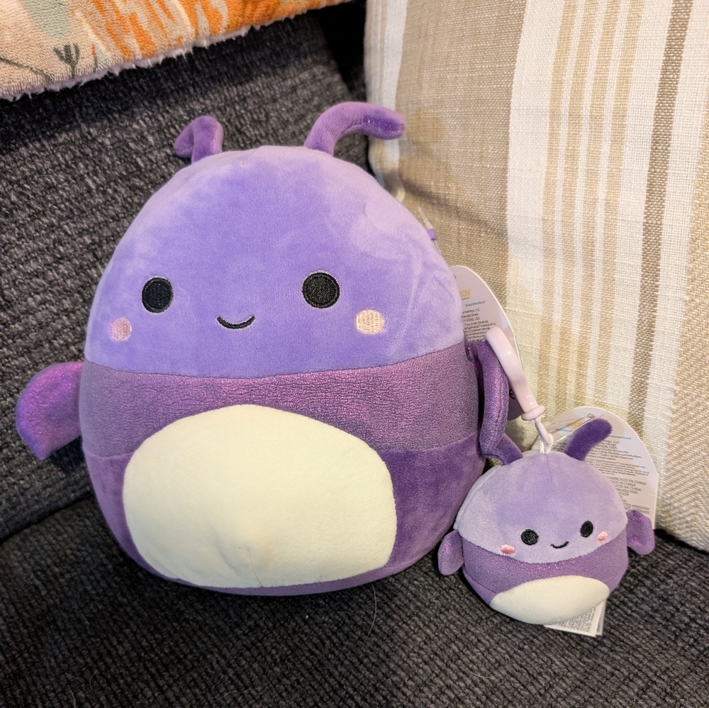 Axel Beetle 8" AND Axel Clip Squishmallow 🐞 NWT